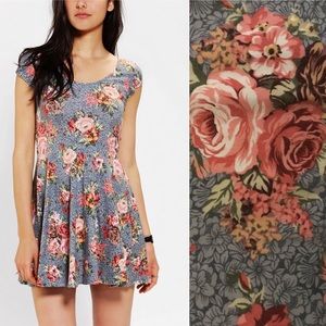 Urban Outfitters Kimchi Blue Floral Skater Dress